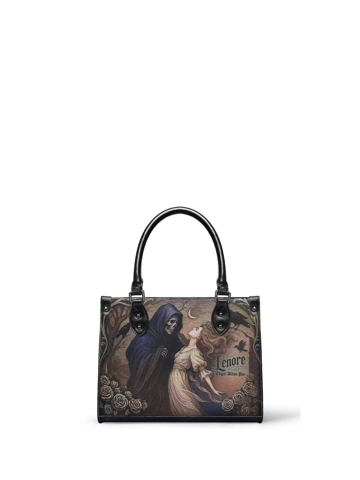 "Lenore" - Black Interior - Small Leather Handbag