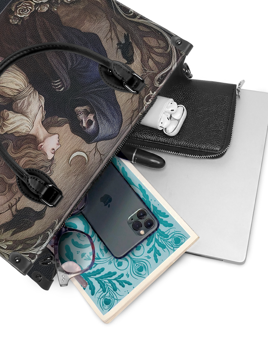 "Lenore" - Black Interior - Leather Handbag