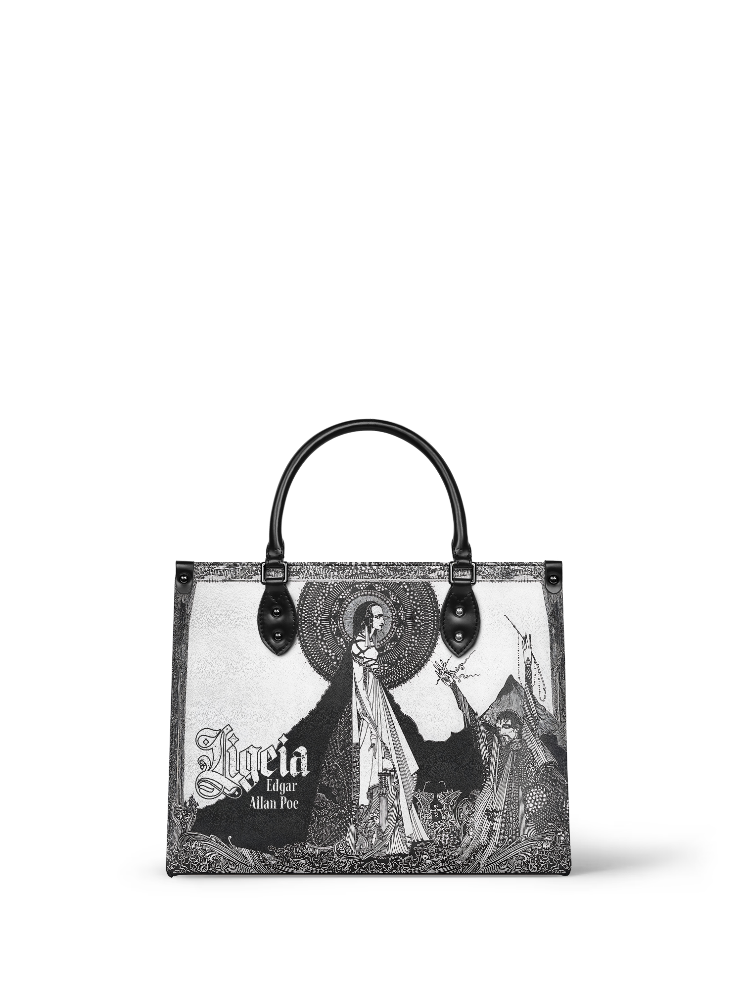 "Ligeia" - Black Interior - Leather Handbag