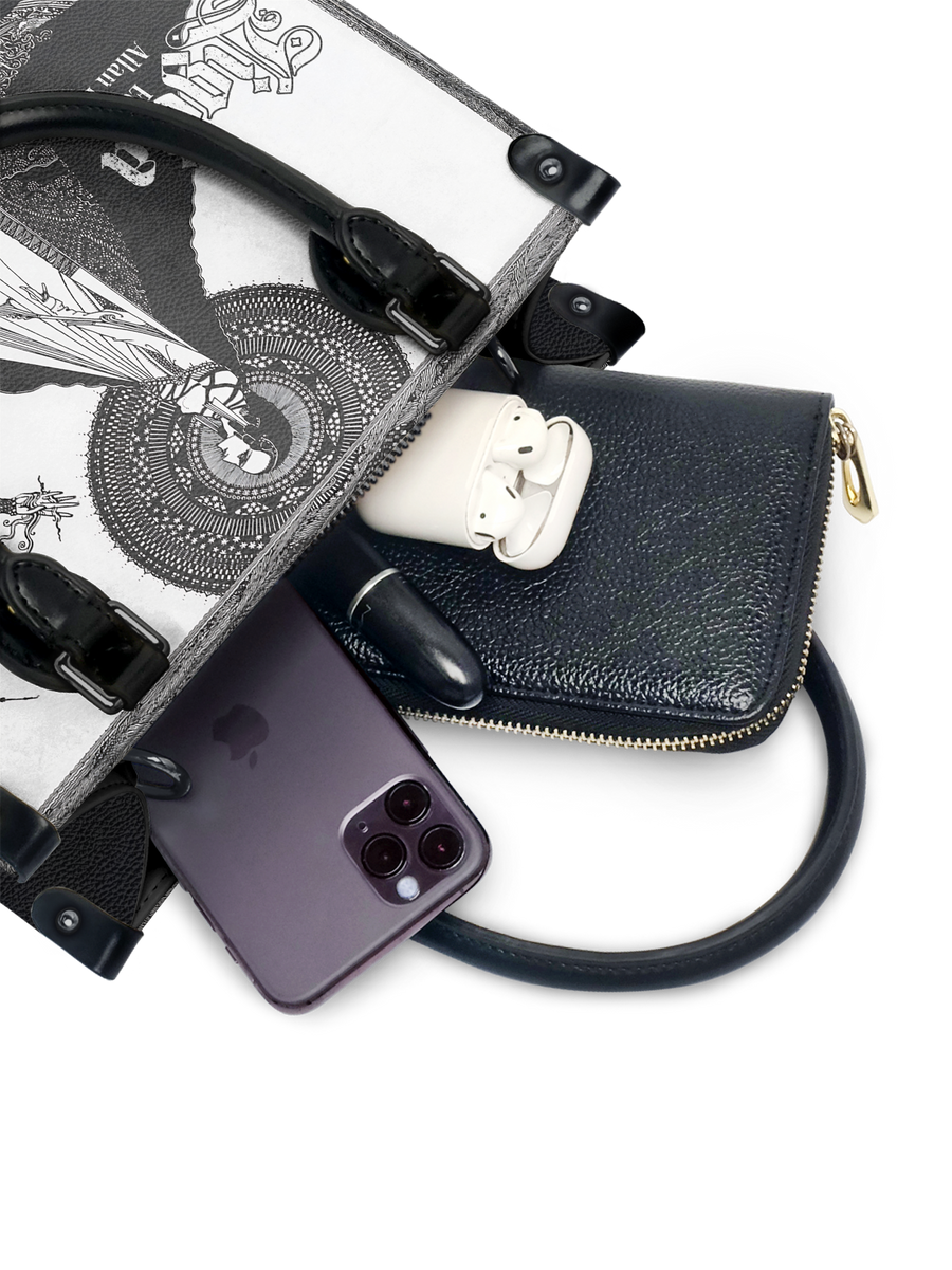 "Ligeia" - Black Interior - Small Leather Handbag