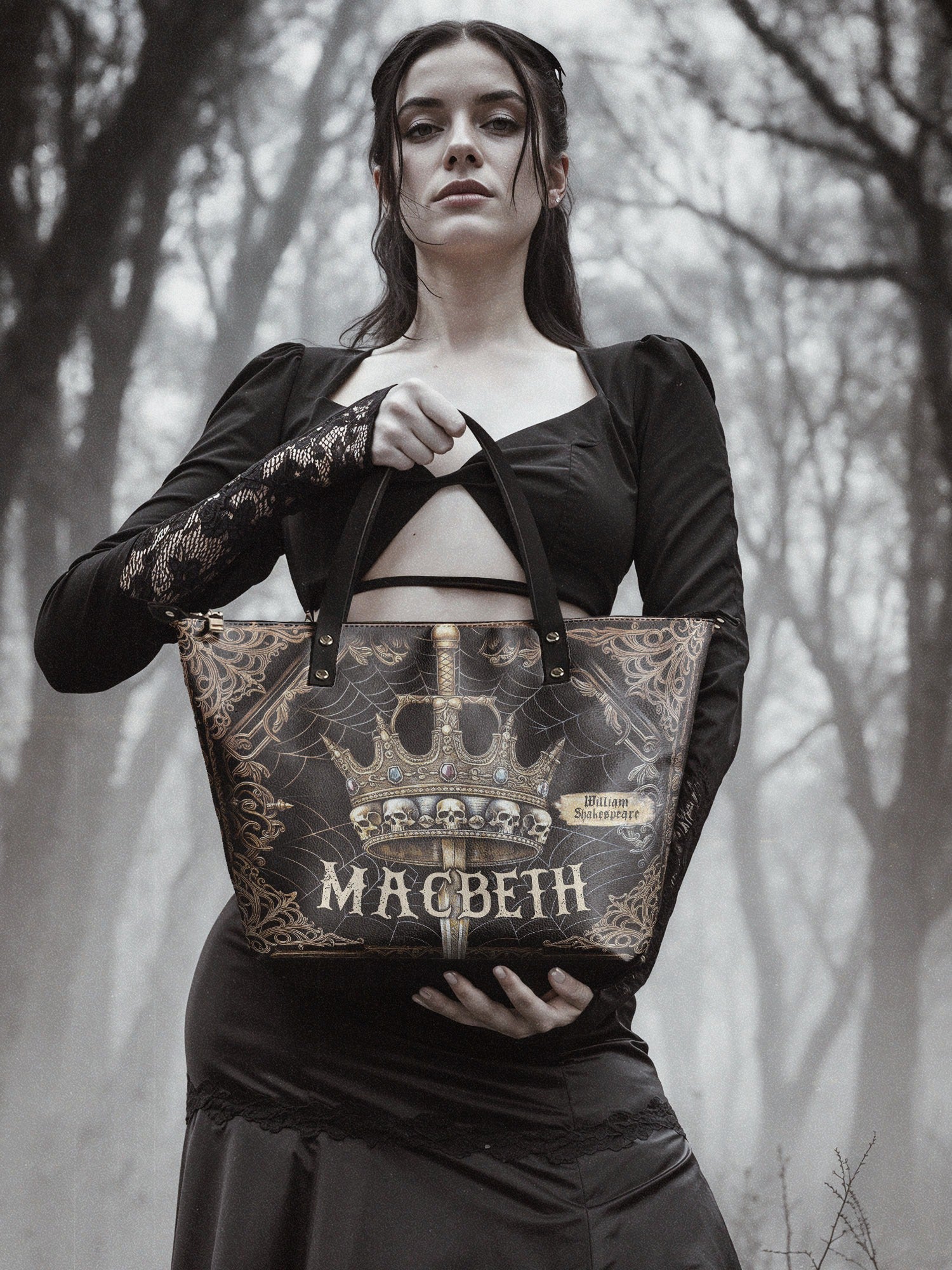 "Macbeth" Leather Tote Bag