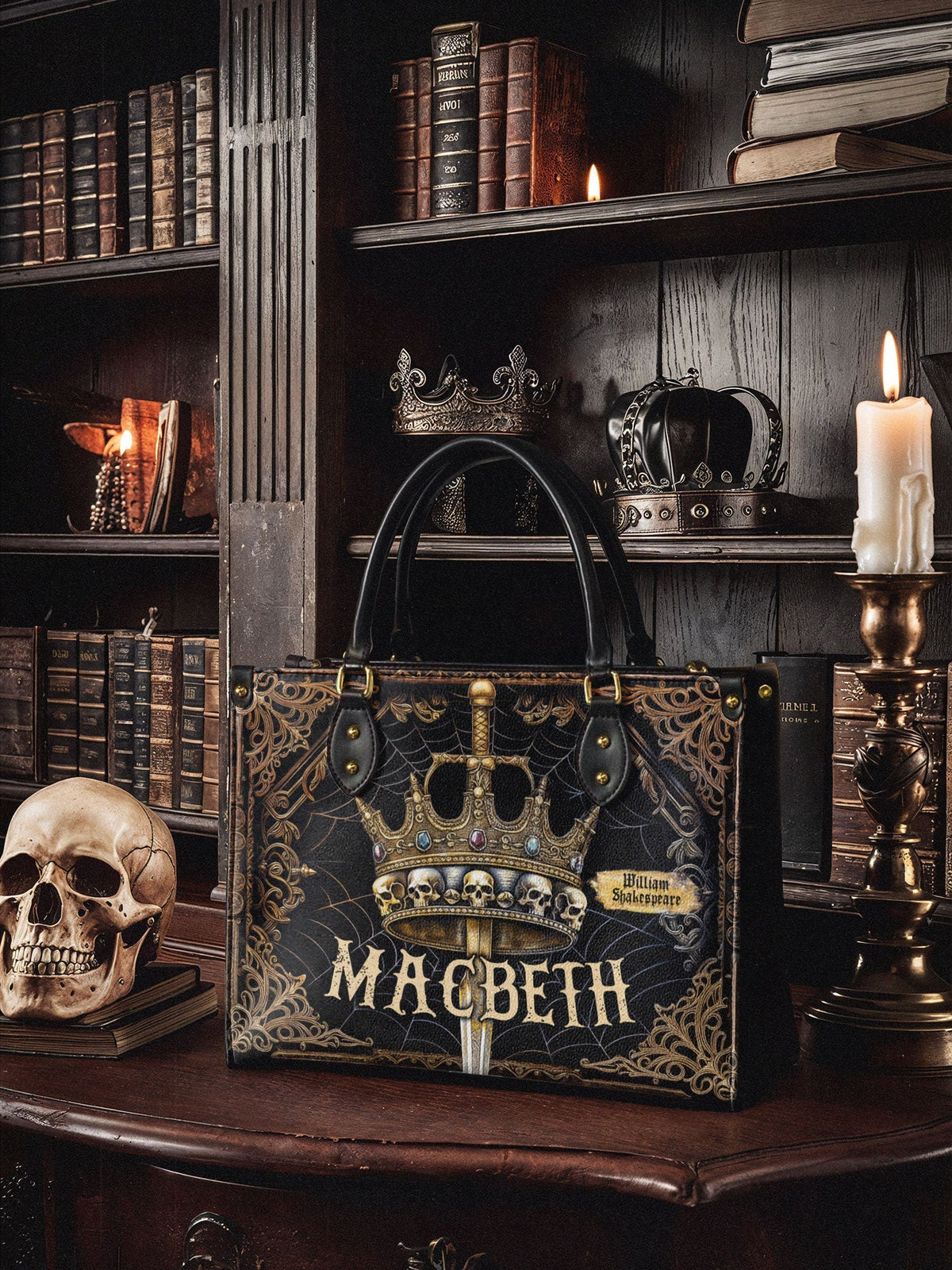 "Macbeth" Leather Handbag
