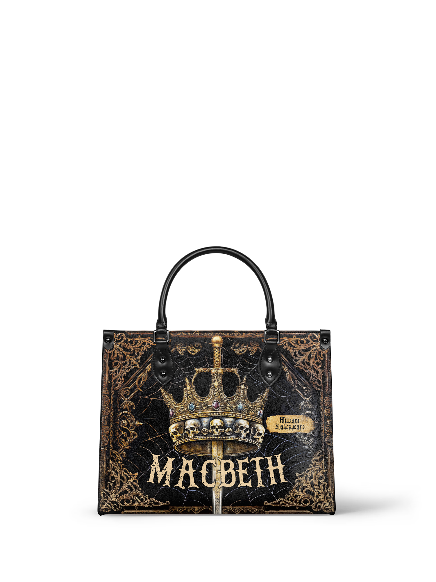 "Macbeth" - Black Interior - Leather Handbag