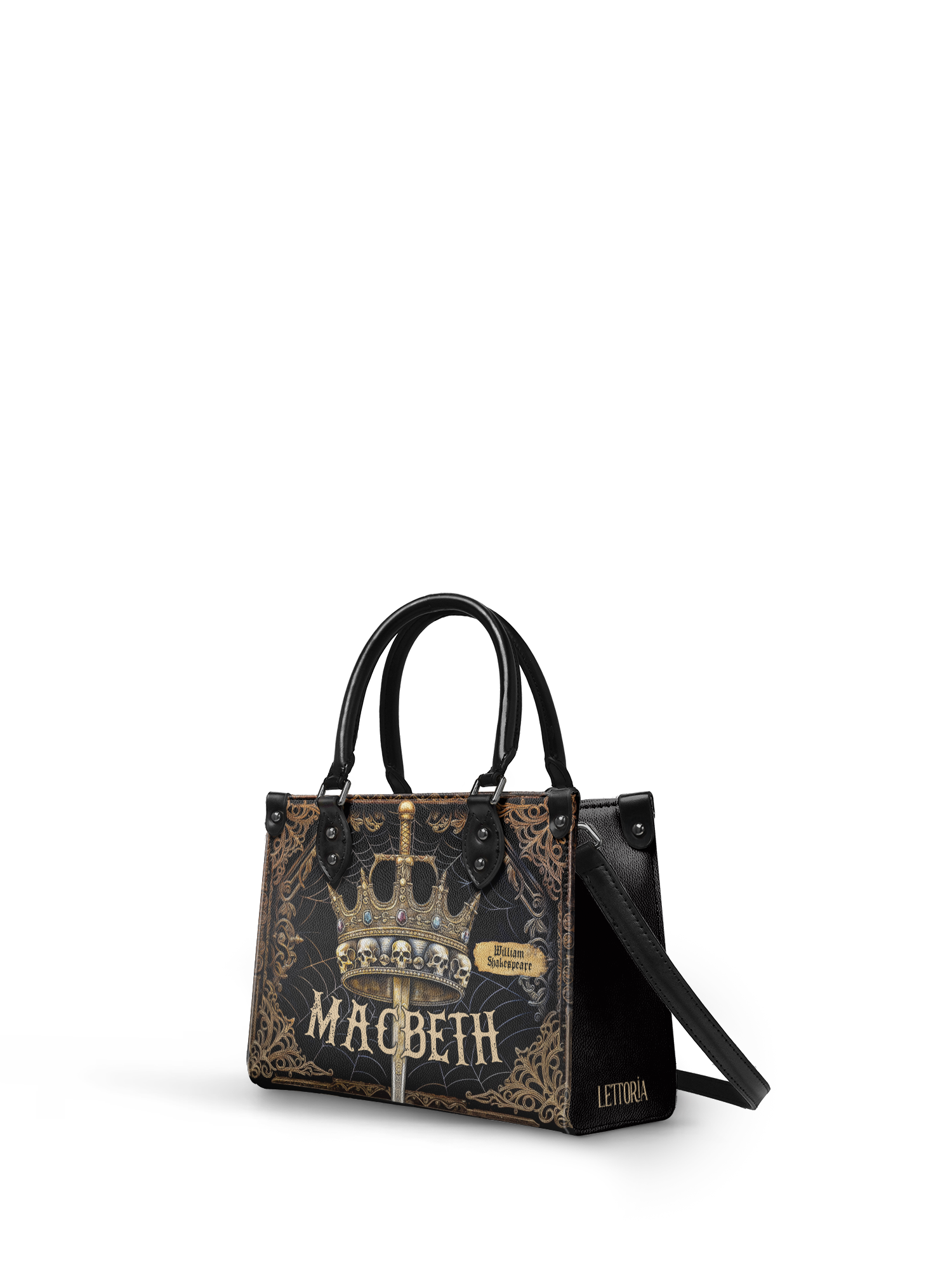 "Macbeth" - Black Interior - Small Leather Handbag