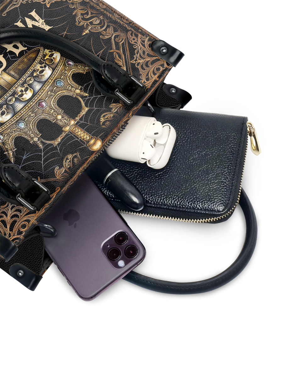 "Macbeth" - Black Interior - Small Leather Handbag