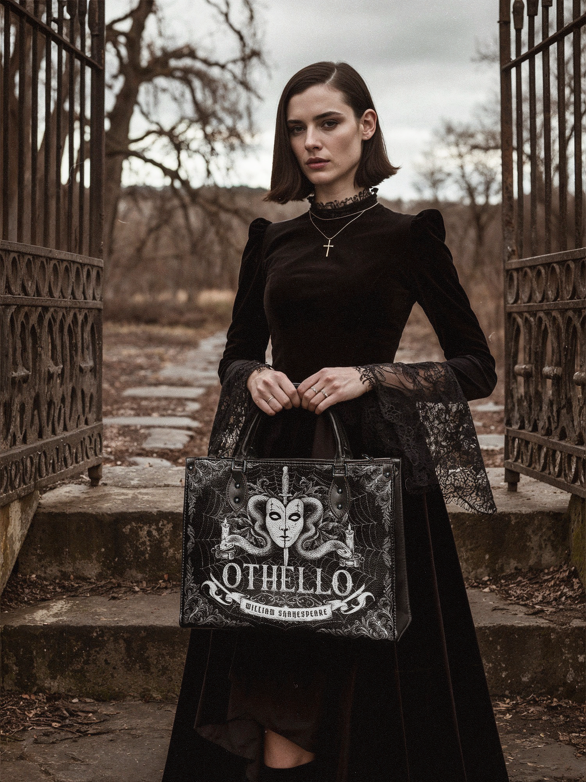 "Othello" - Black Interior - Leather Handbag