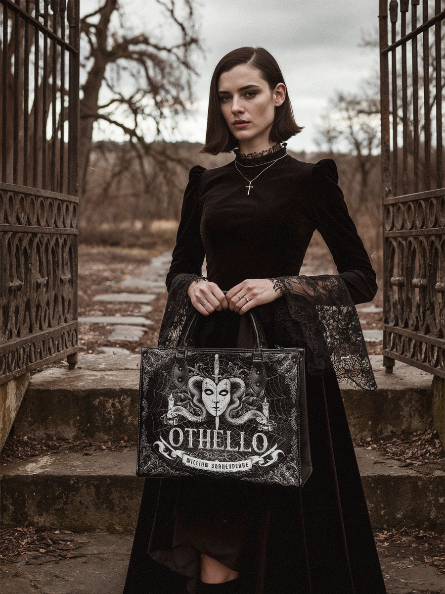 "Othello" - Black Interior - Leather Handbag