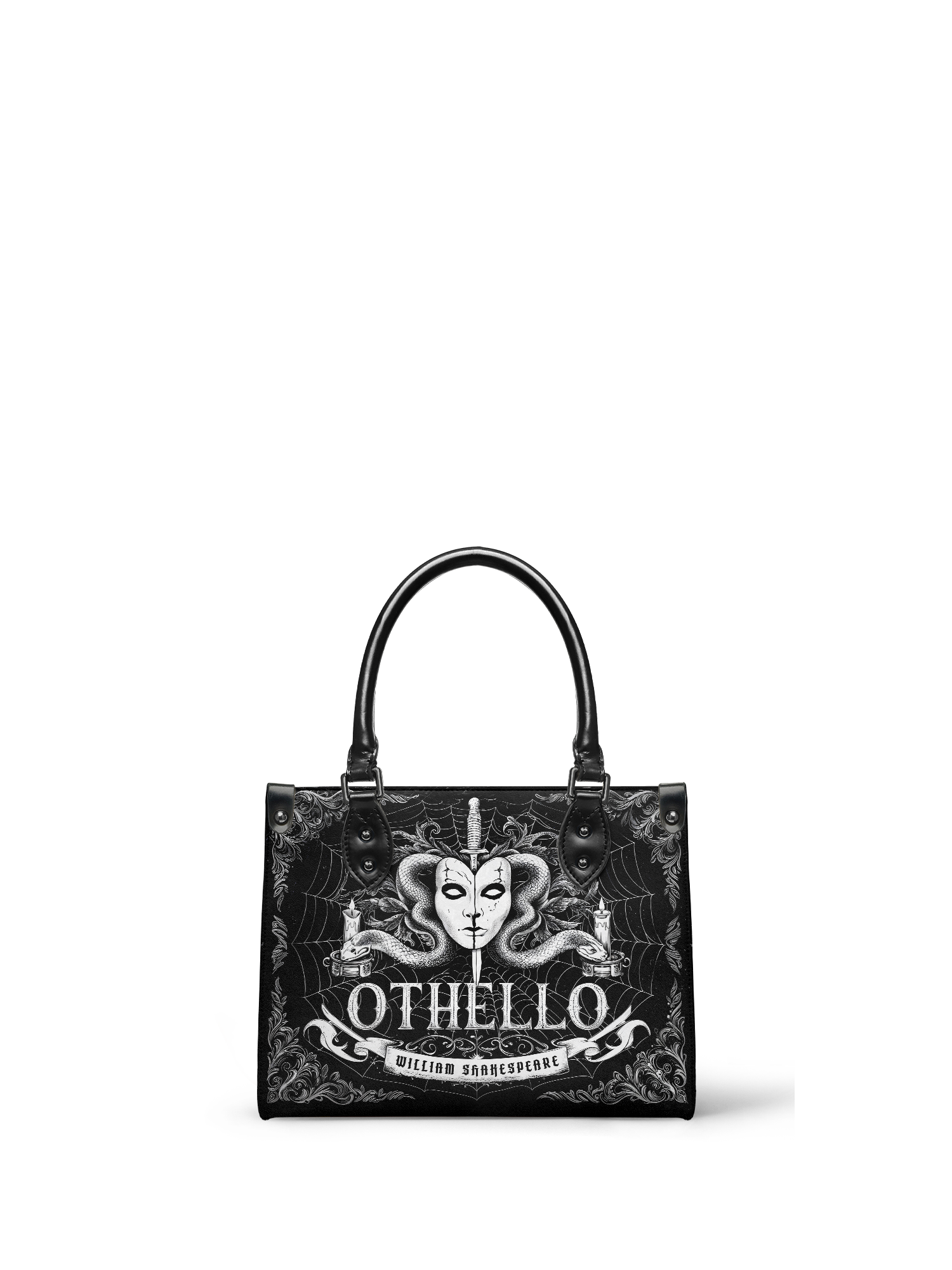 "Othello" - Black Interior - Small Leather Handbag