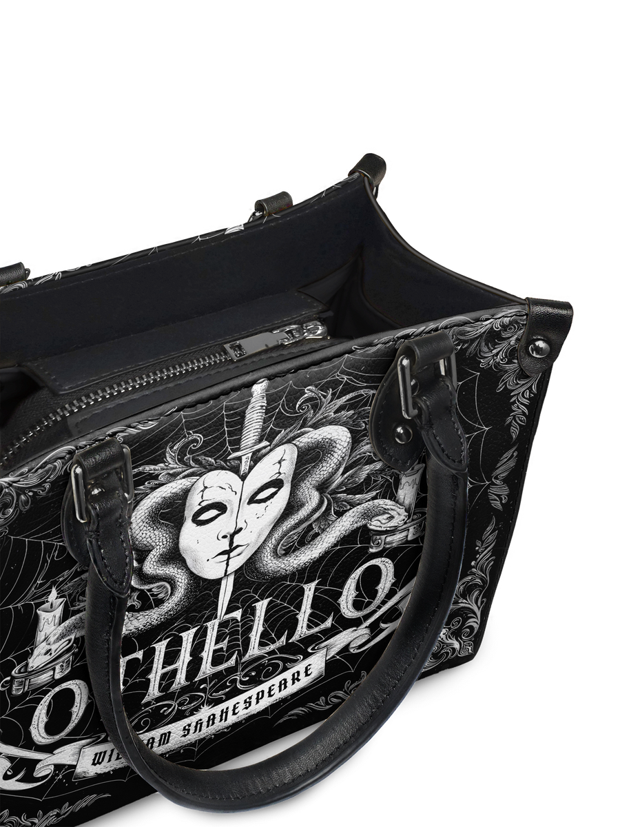"Othello" - Black Interior - Small Leather Handbag