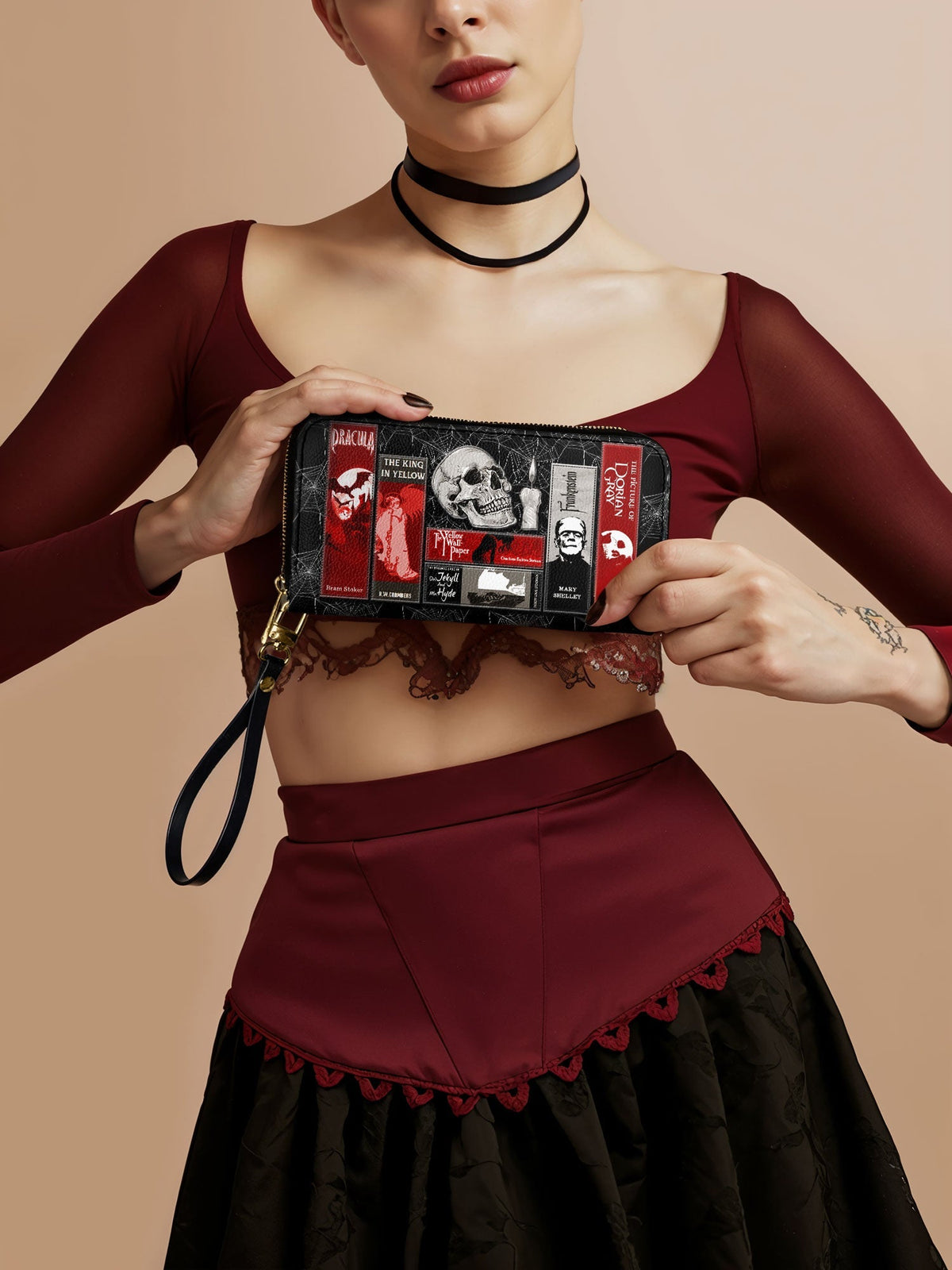 "The Codex of Gothic Tales" Black Widow’s Kiss Wallet