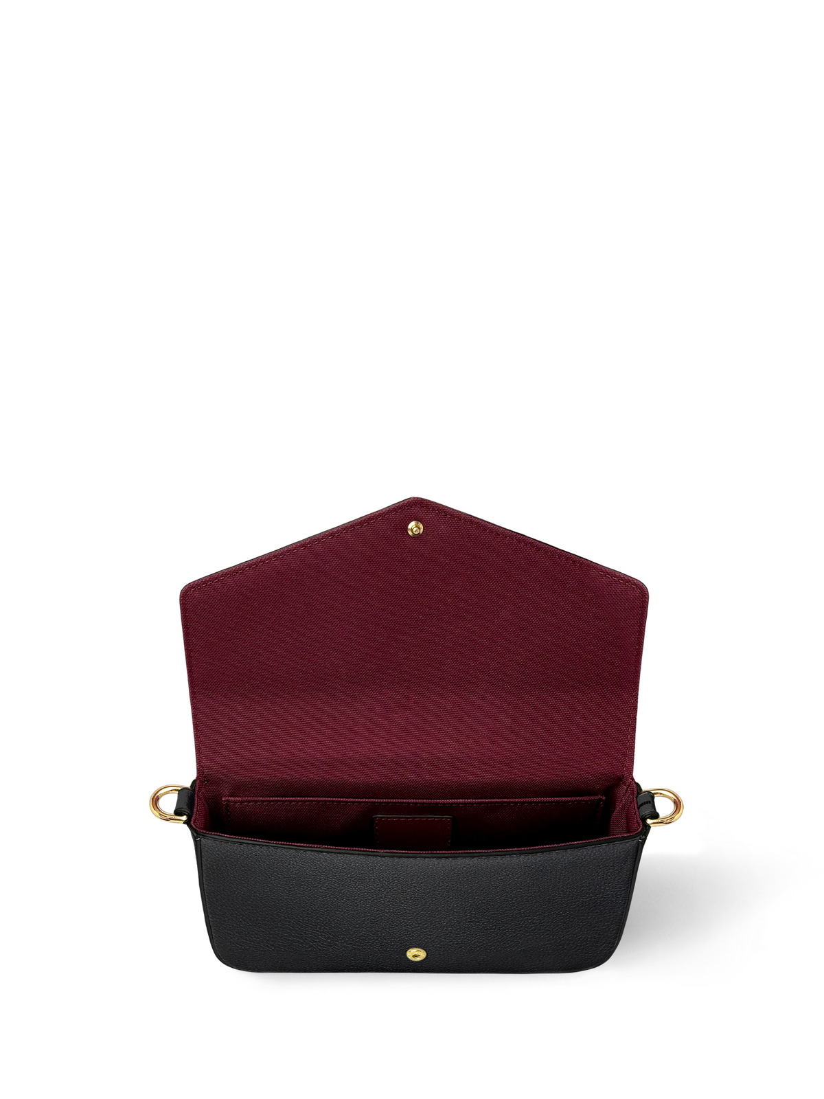 "Poe's Library" Ashen Black Envelope Chain Crossbody Bag