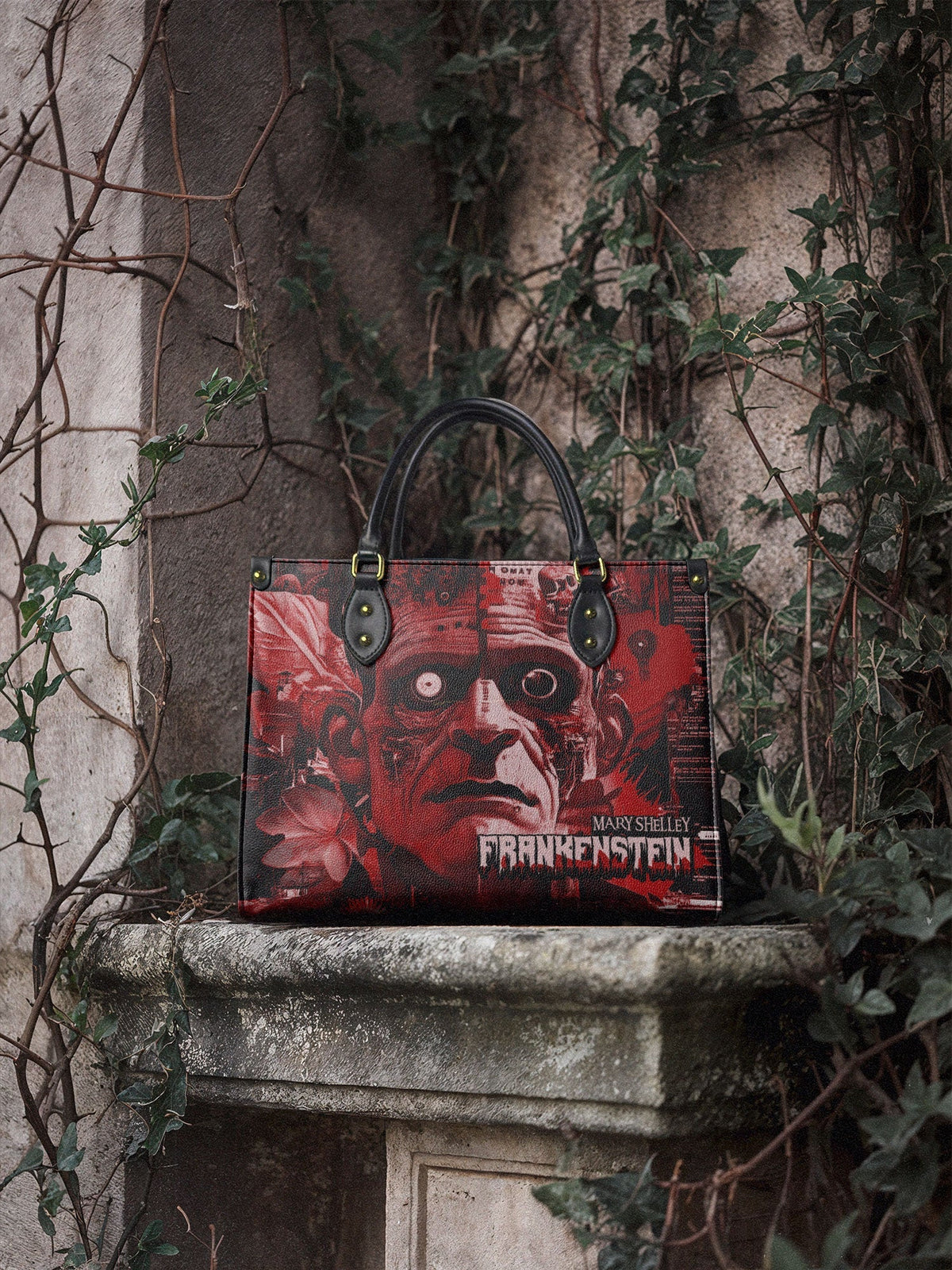 "Frankenstein" Heart Surge Leather Handbag