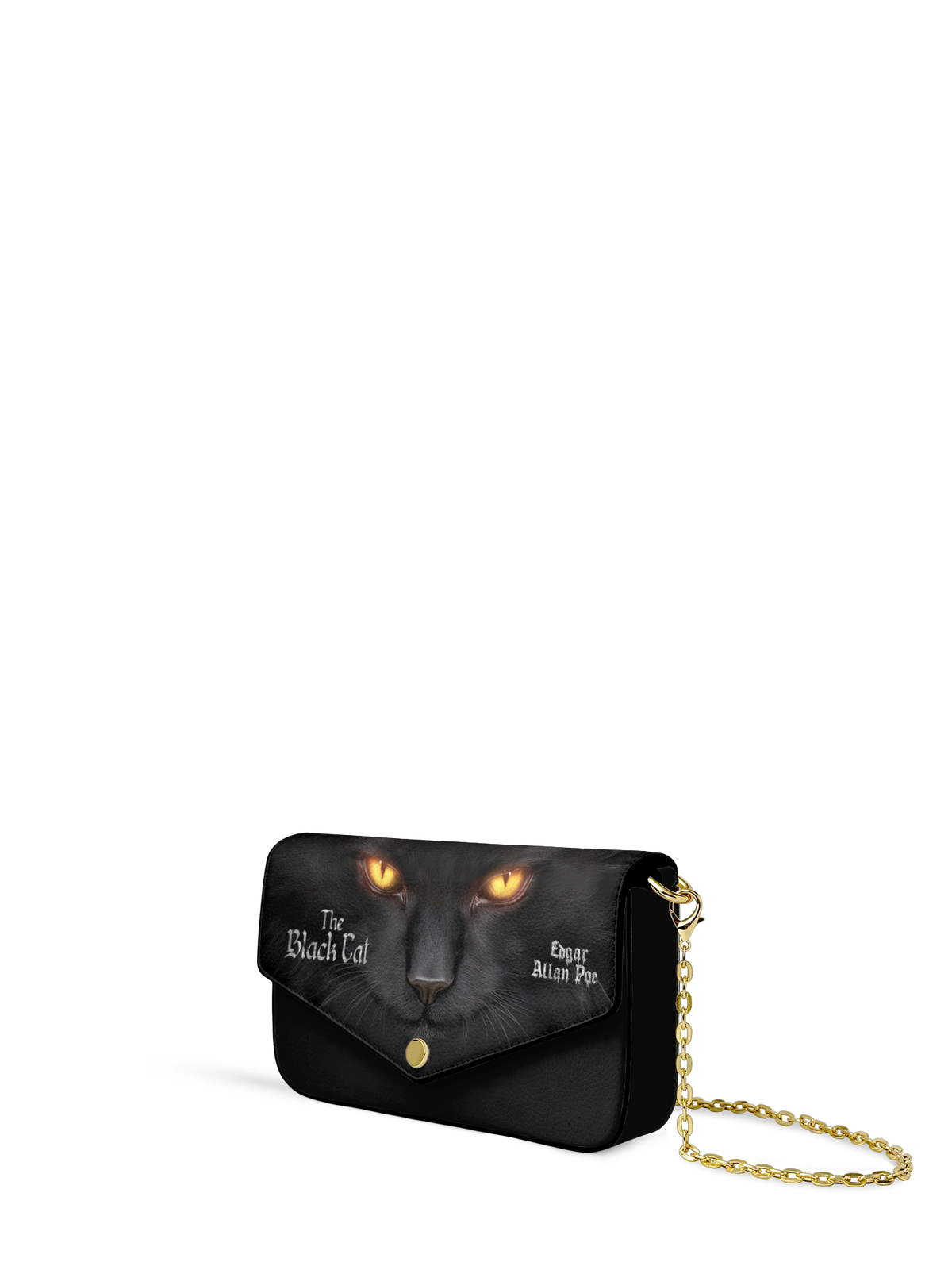 "The Black Cat" Envelope Chain Crossbody Bag