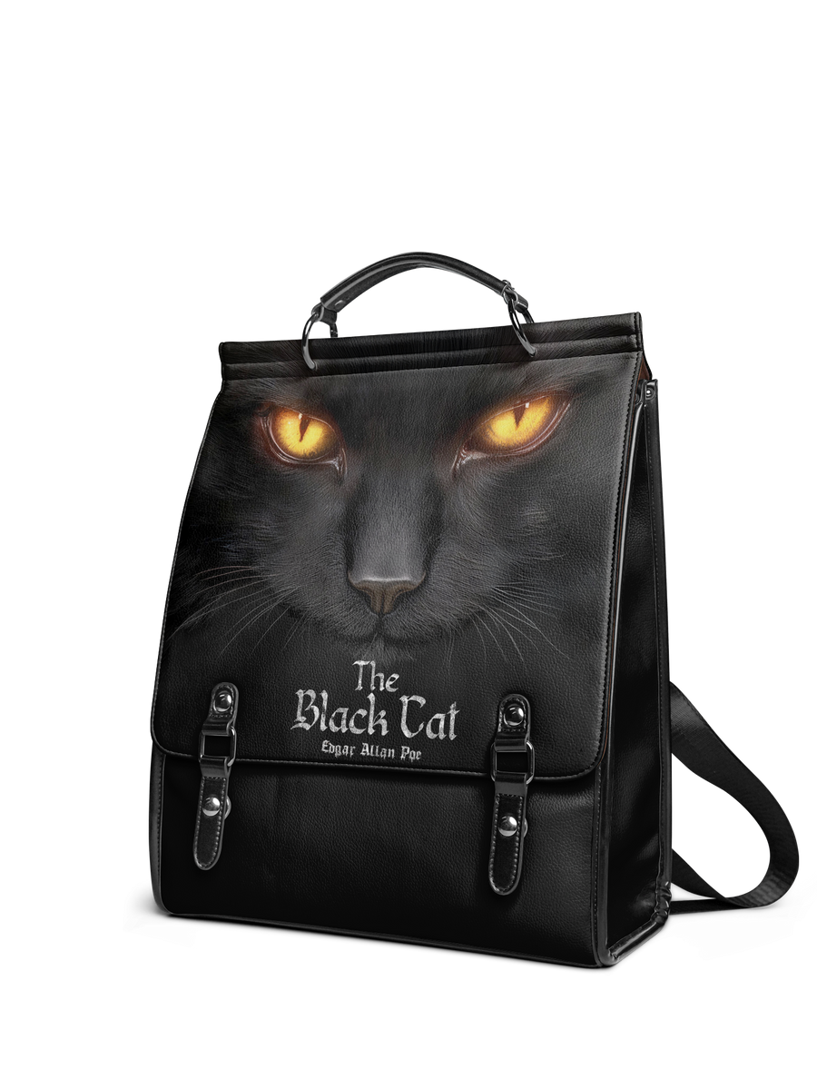 "The Black Cat" Leather Backpack