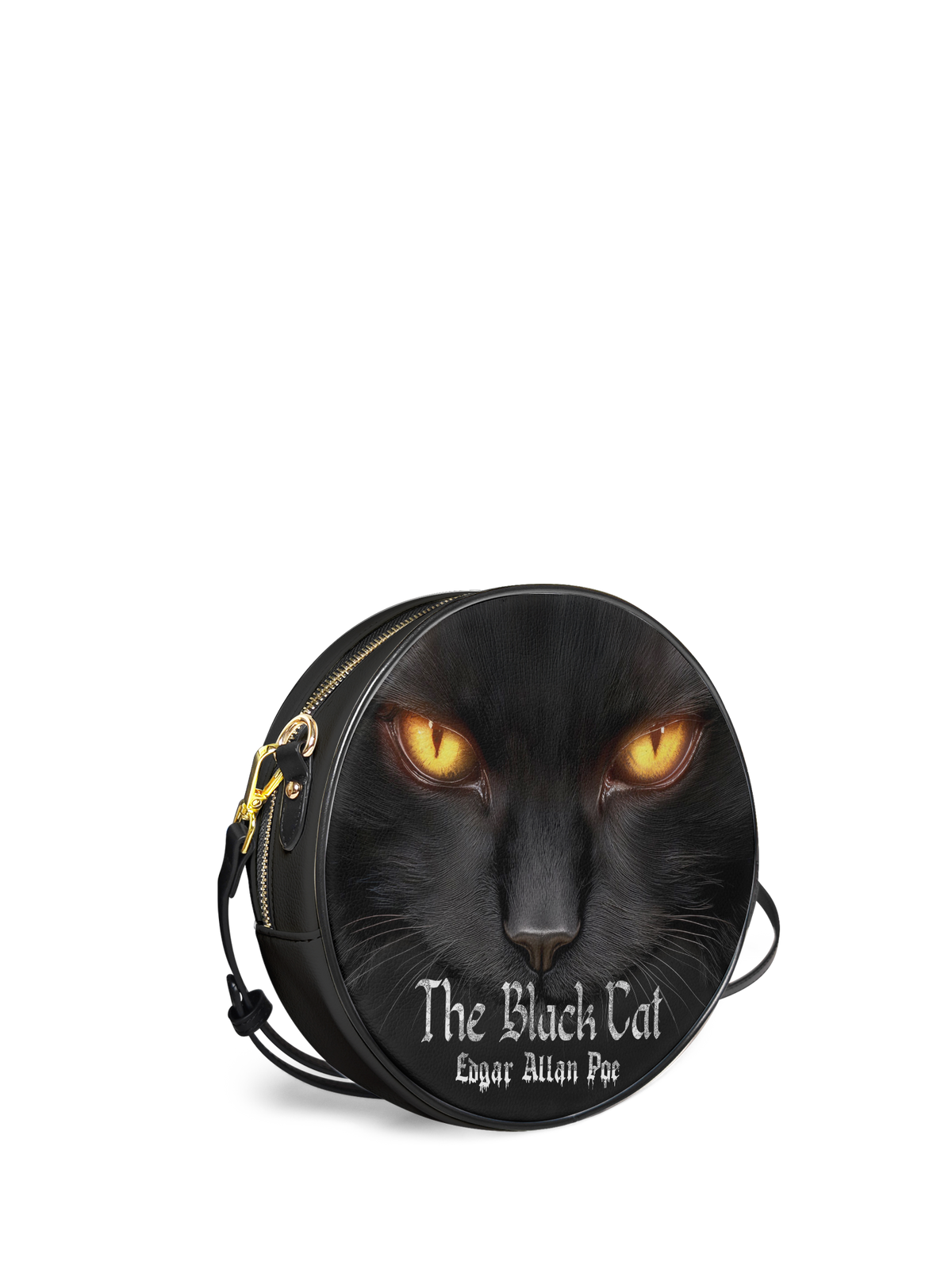 "The Black Cat" Circle Crossbody Bag