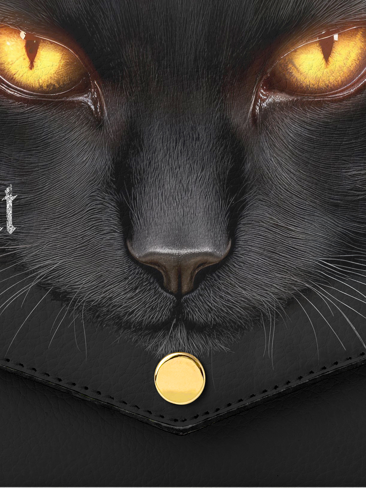 "The Black Cat" Envelope Chain Crossbody Bag