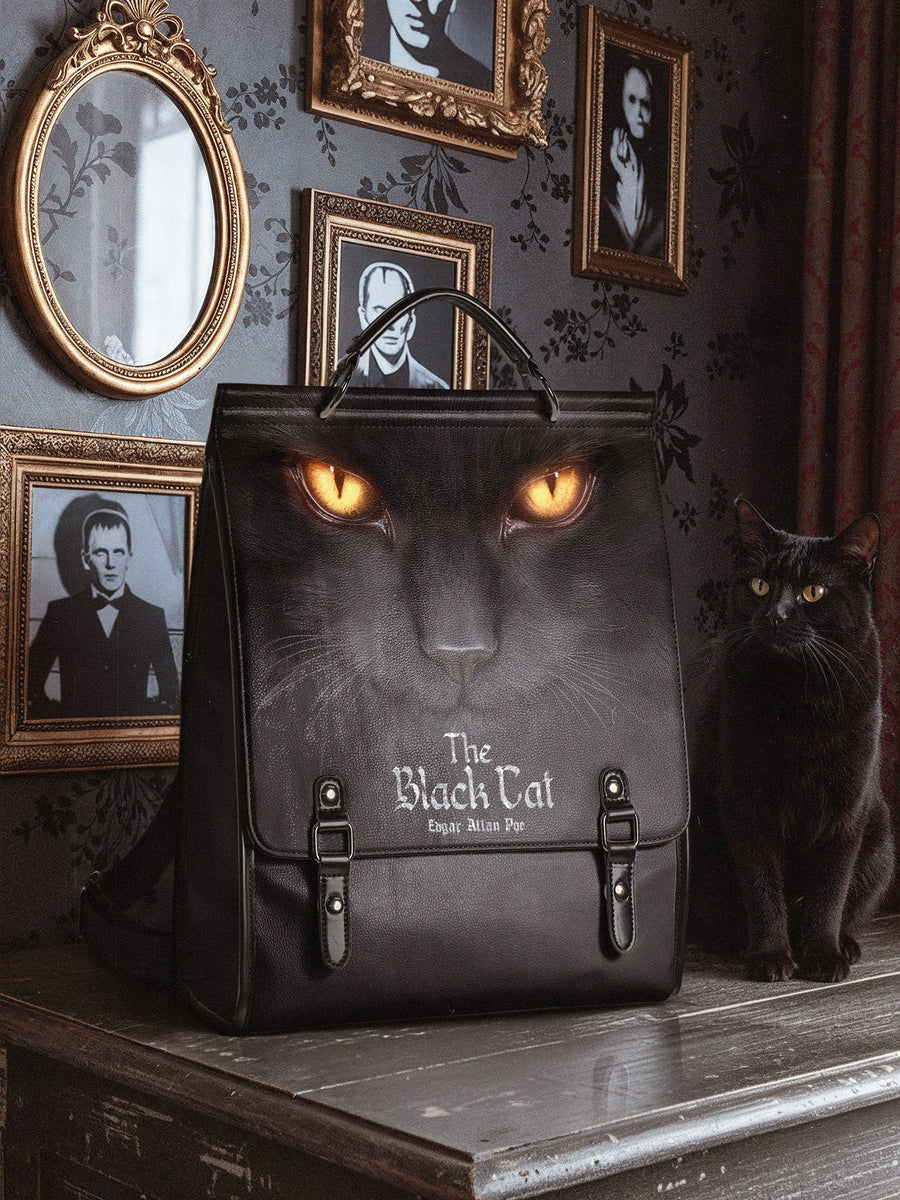 "The Black Cat" Leather Backpack
