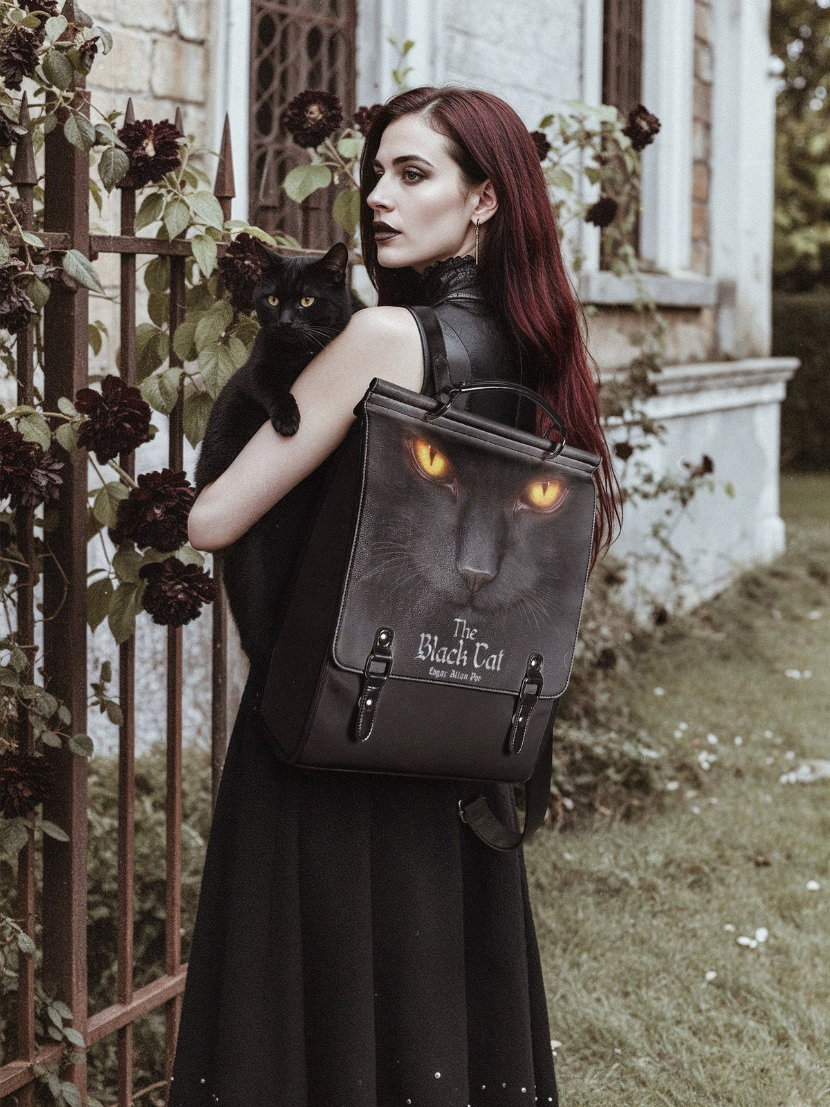 "The Black Cat" Leather Backpack