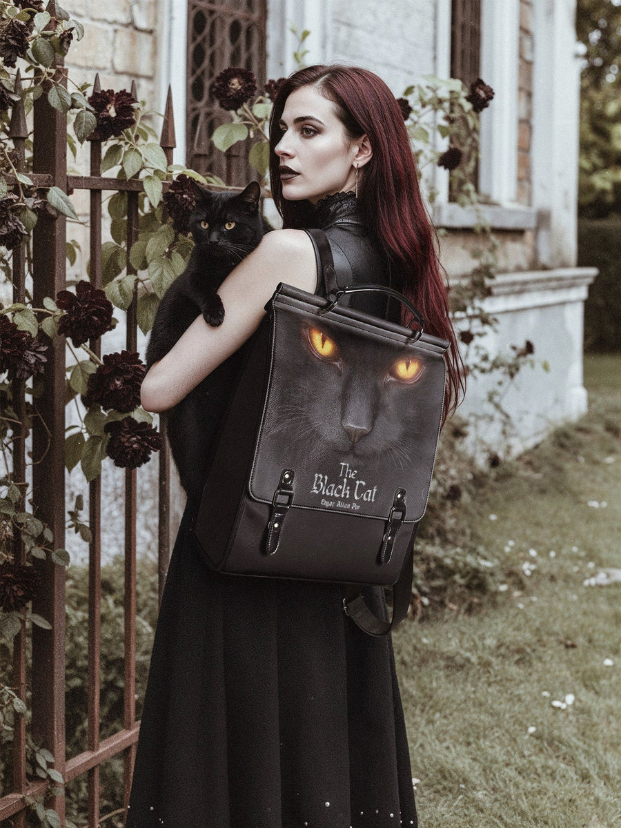 "The Black Cat" Leather Backpack