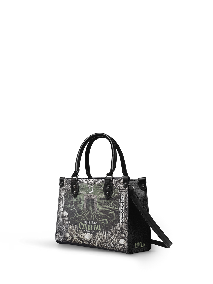 "The Call Of Cthulhu" - Black Interior - Small Leather Handbag