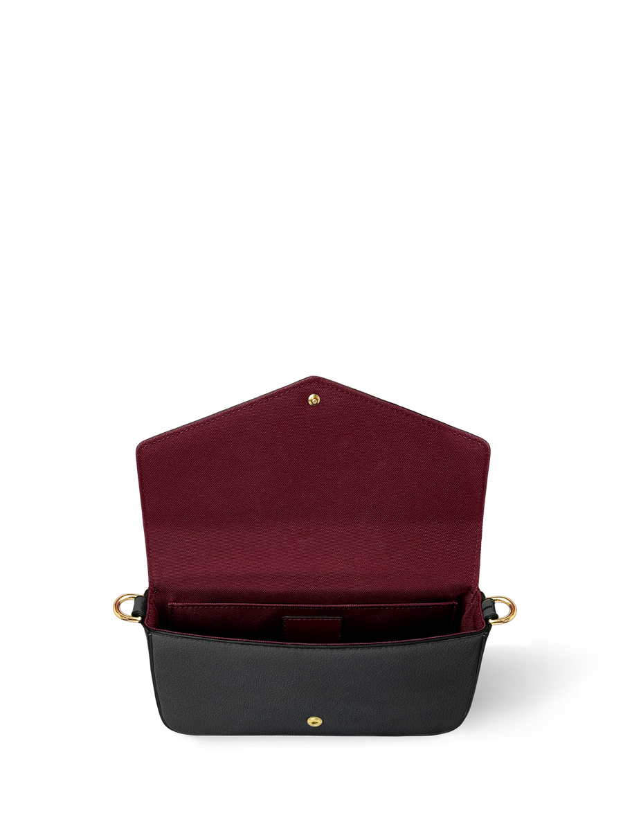 "The Codex of Gothic Tales" Deadlight Black Envelope Chain Crossbody Bag