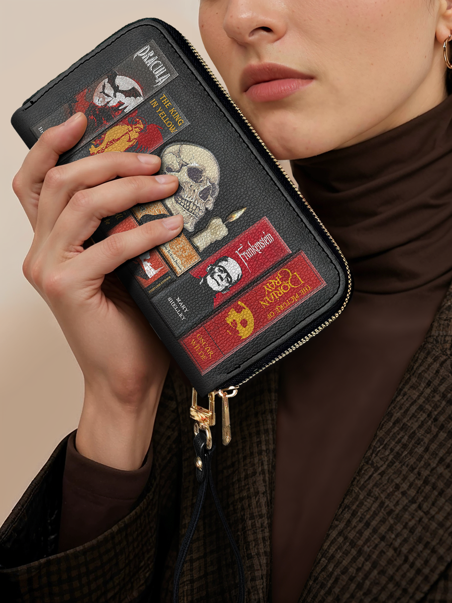 "The Codex of Gothic Tales" Deadlight Black Wallet