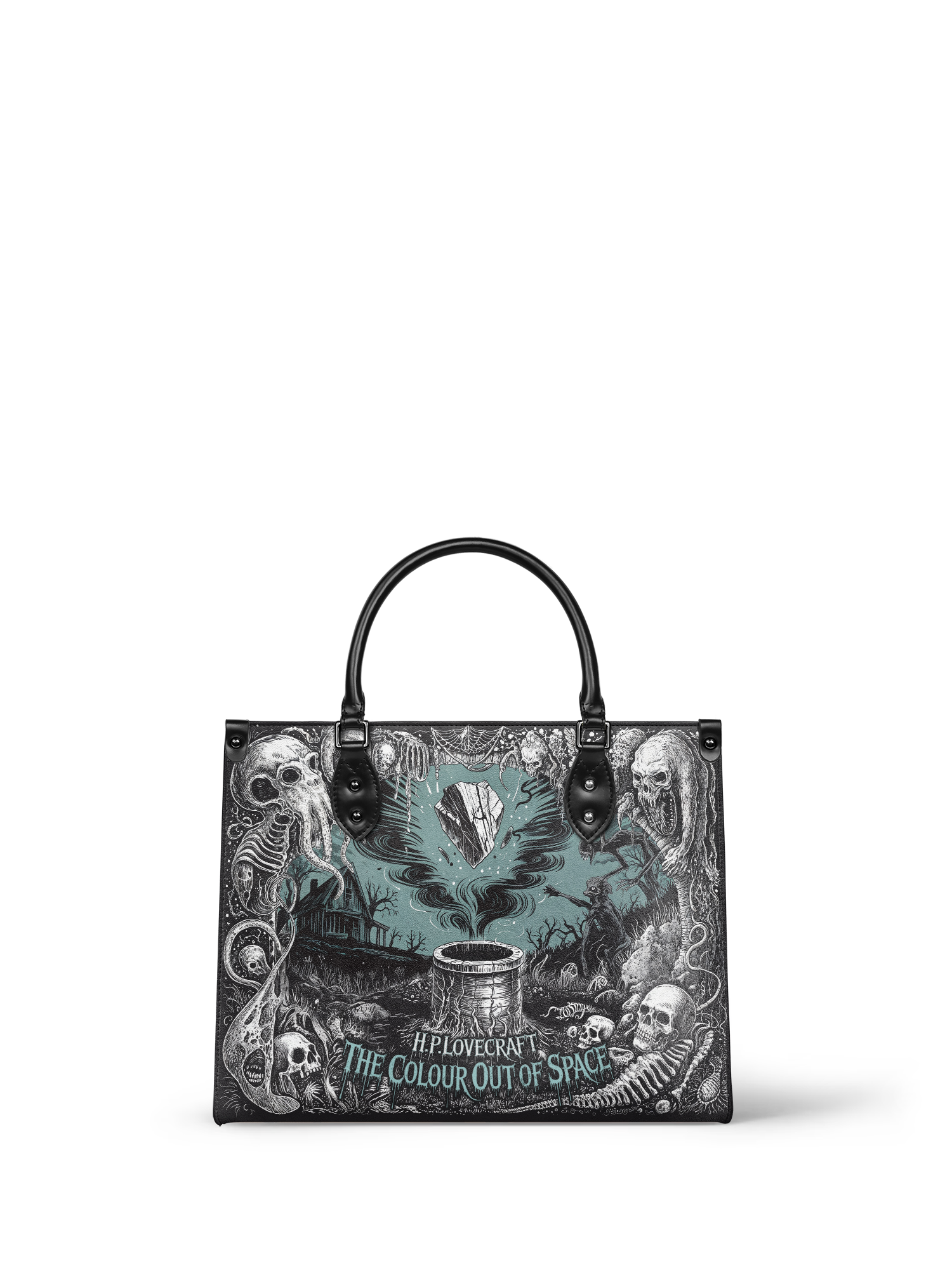 "The Colour Out Of Space" - Black Interior - Leather Handbag