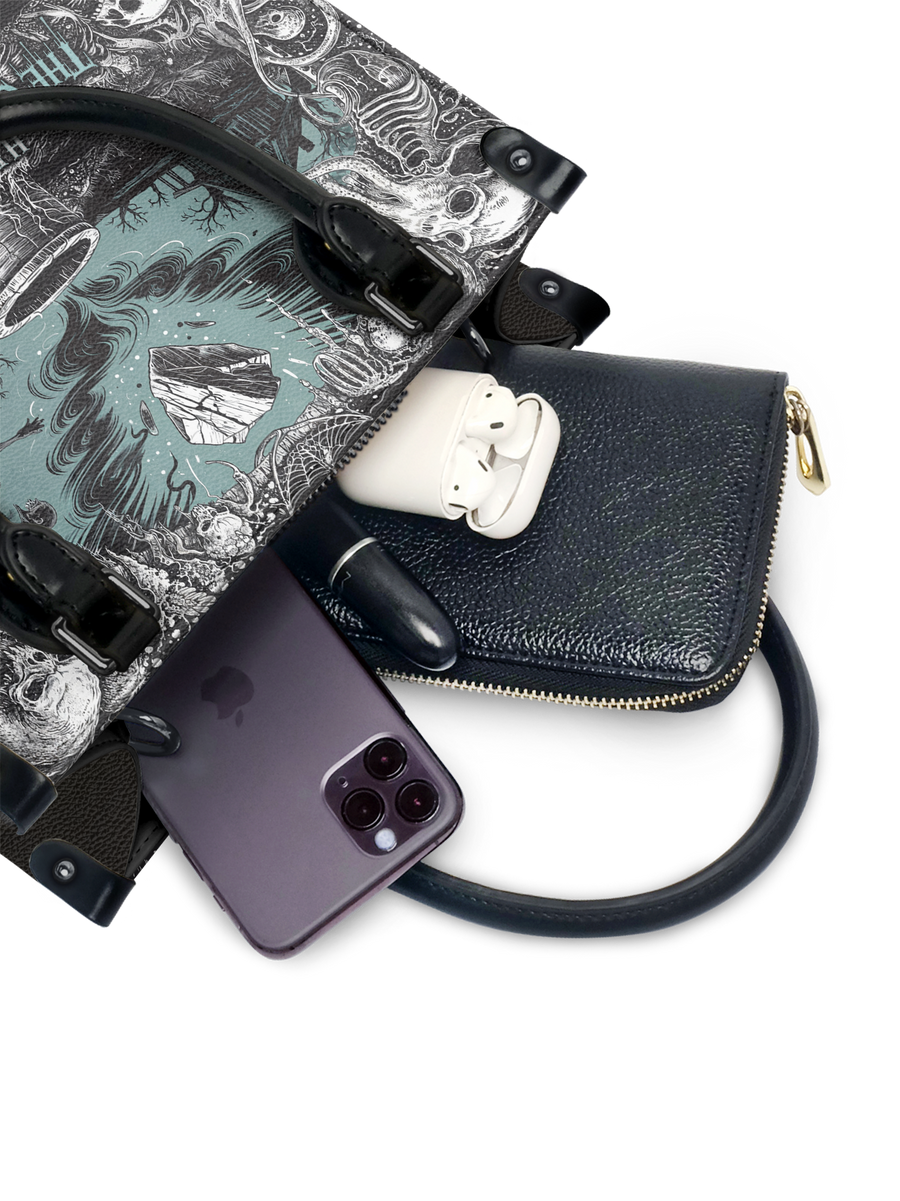 "The Colour Out Of Space" - Black Interior - Small Leather Handbag