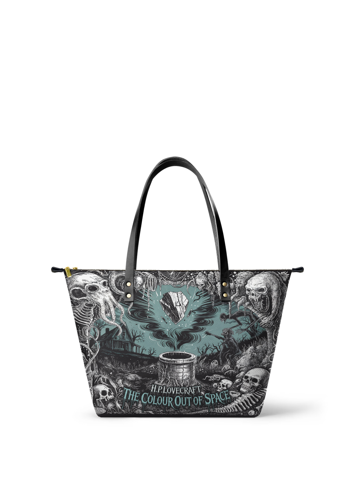"The Colour Out Of Space" Leather Tote Bag