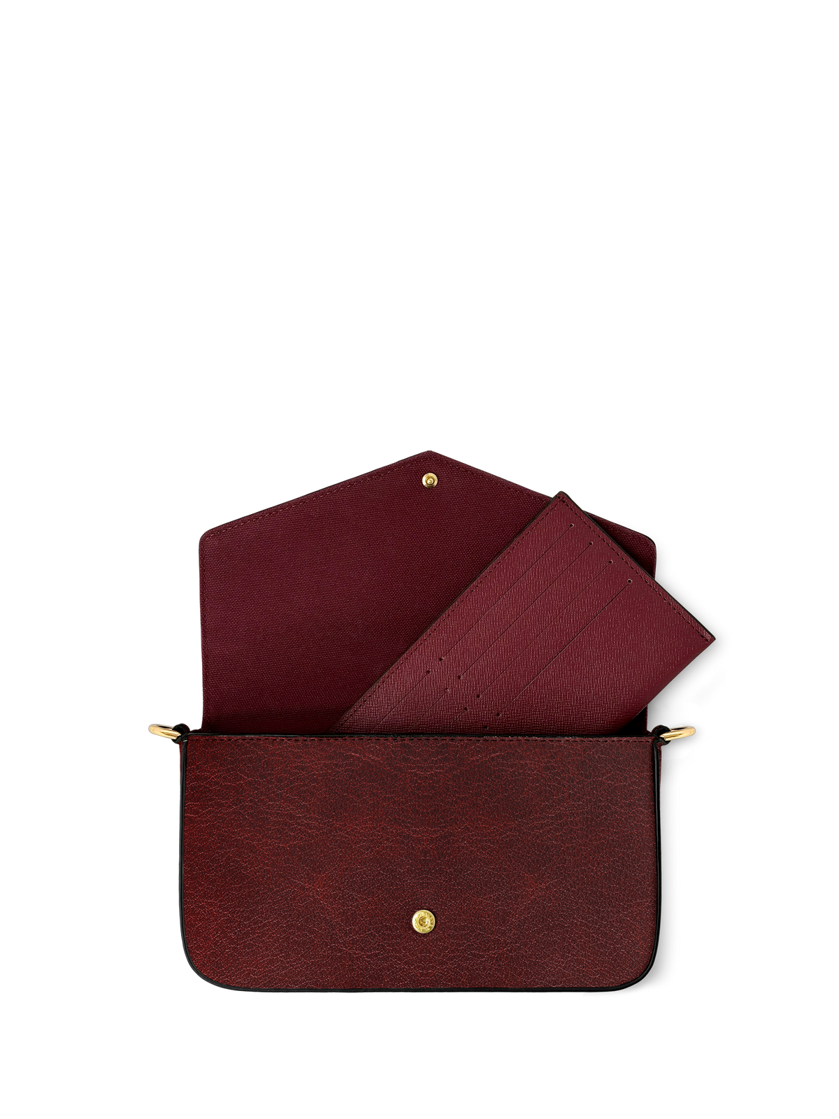 "The Crimson Codex" Envelope Chain Crossbody Bag