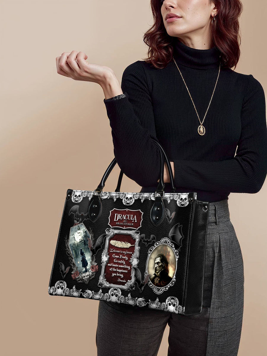 "The Dracula" - Black Interior - Leather Handbag