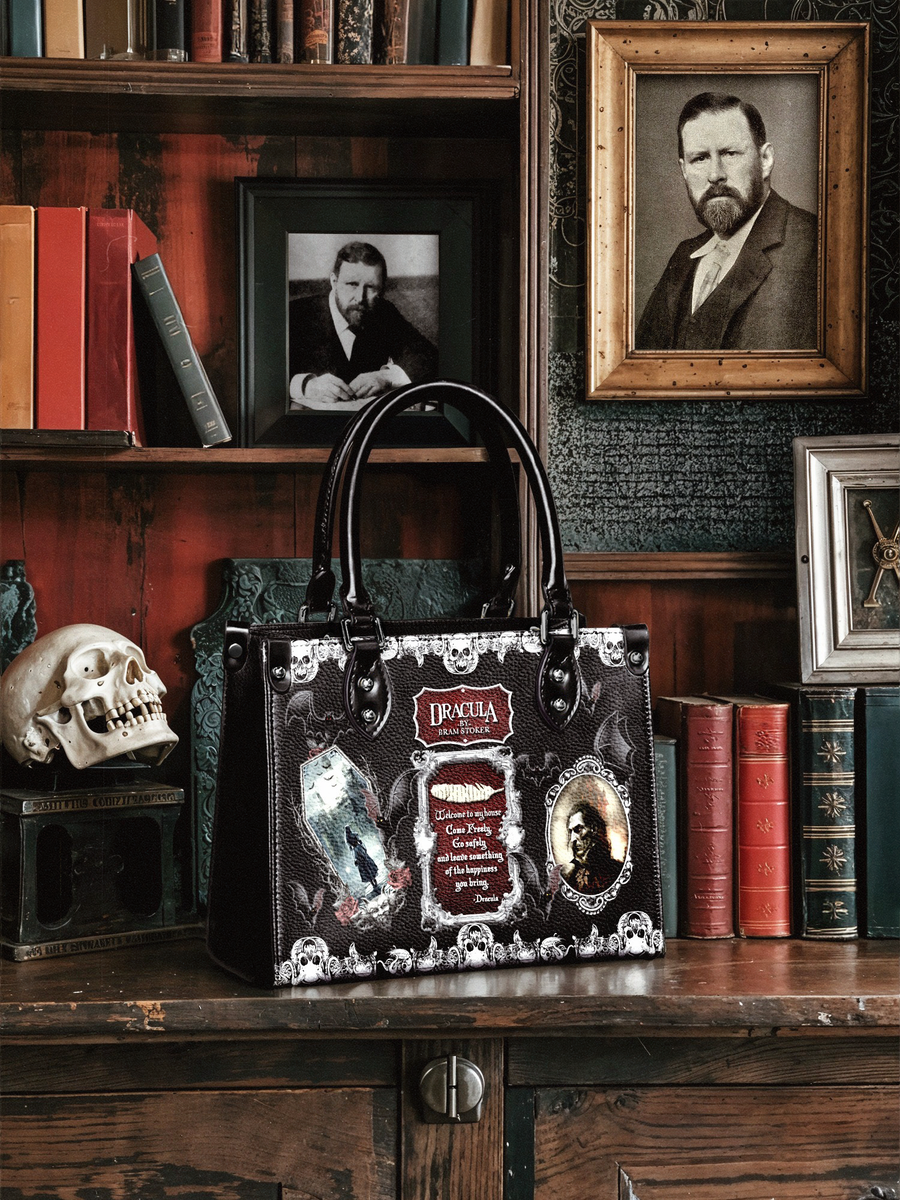 "The Dracula" - Black Interior - Small Leather Handbag