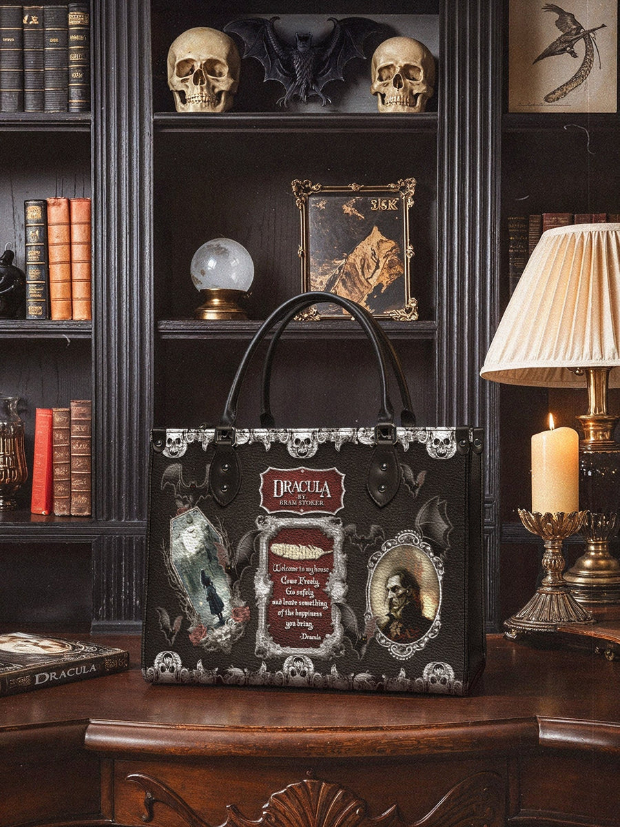 "The Dracula" - Black Interior - Leather Handbag