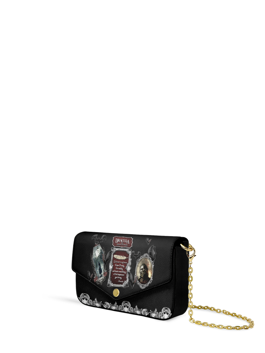"The Dracula" Envelope Chain Crossbody Bag