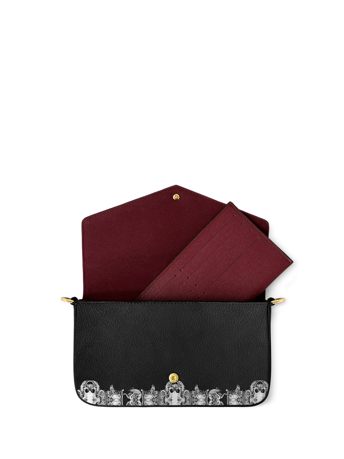 "The Dracula" Envelope Chain Crossbody Bag