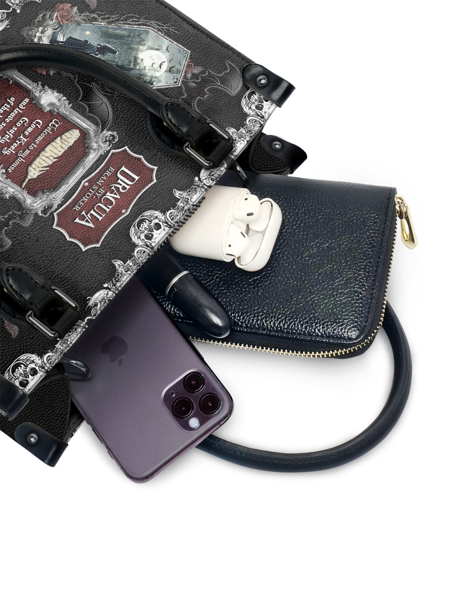 "The Dracula" - Black Interior - Small Leather Handbag