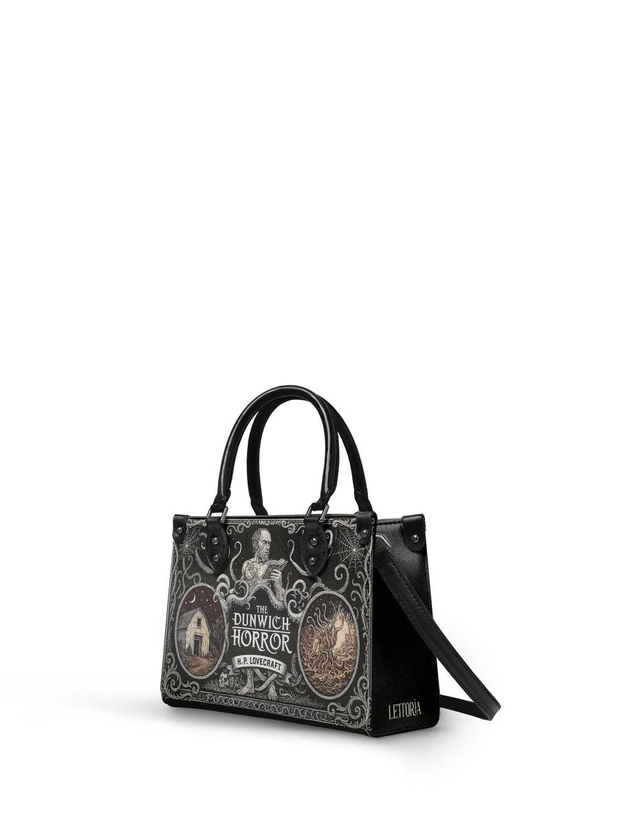 "The Dunwich Horror" - Black Interior - Small Leather Handbag