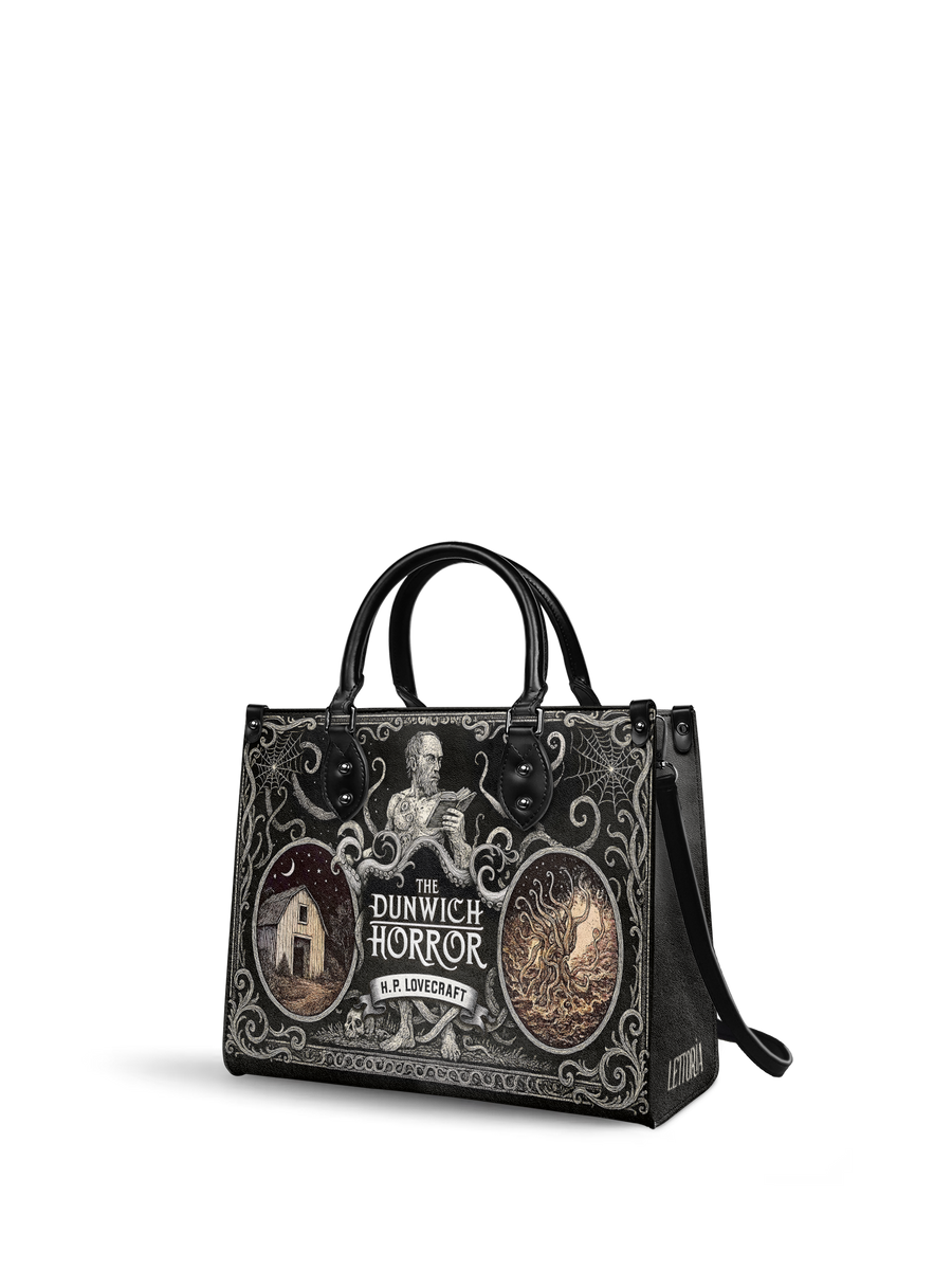 "The Dunwich Horror" - Black Interior - Leather Handbag