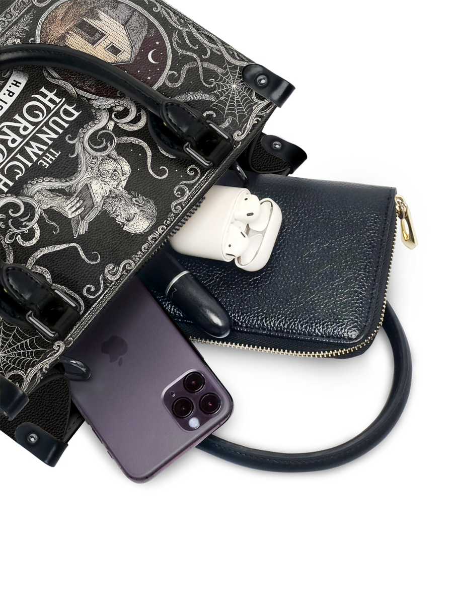"The Dunwich Horror" - Black Interior - Small Leather Handbag