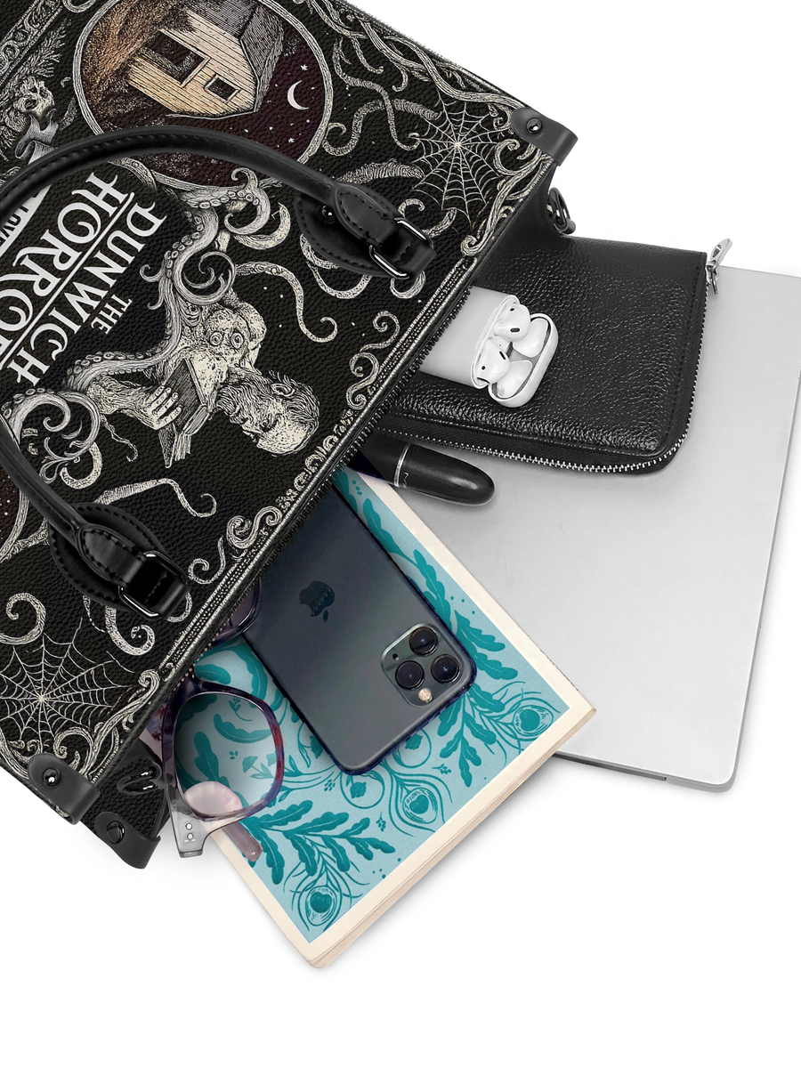 "The Dunwich Horror" - Black Interior - Leather Handbag