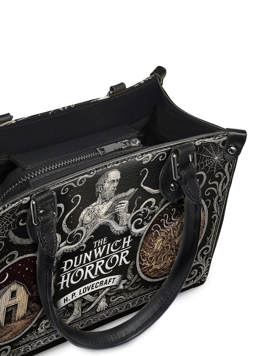 "The Dunwich Horror" - Black Interior - Small Leather Handbag