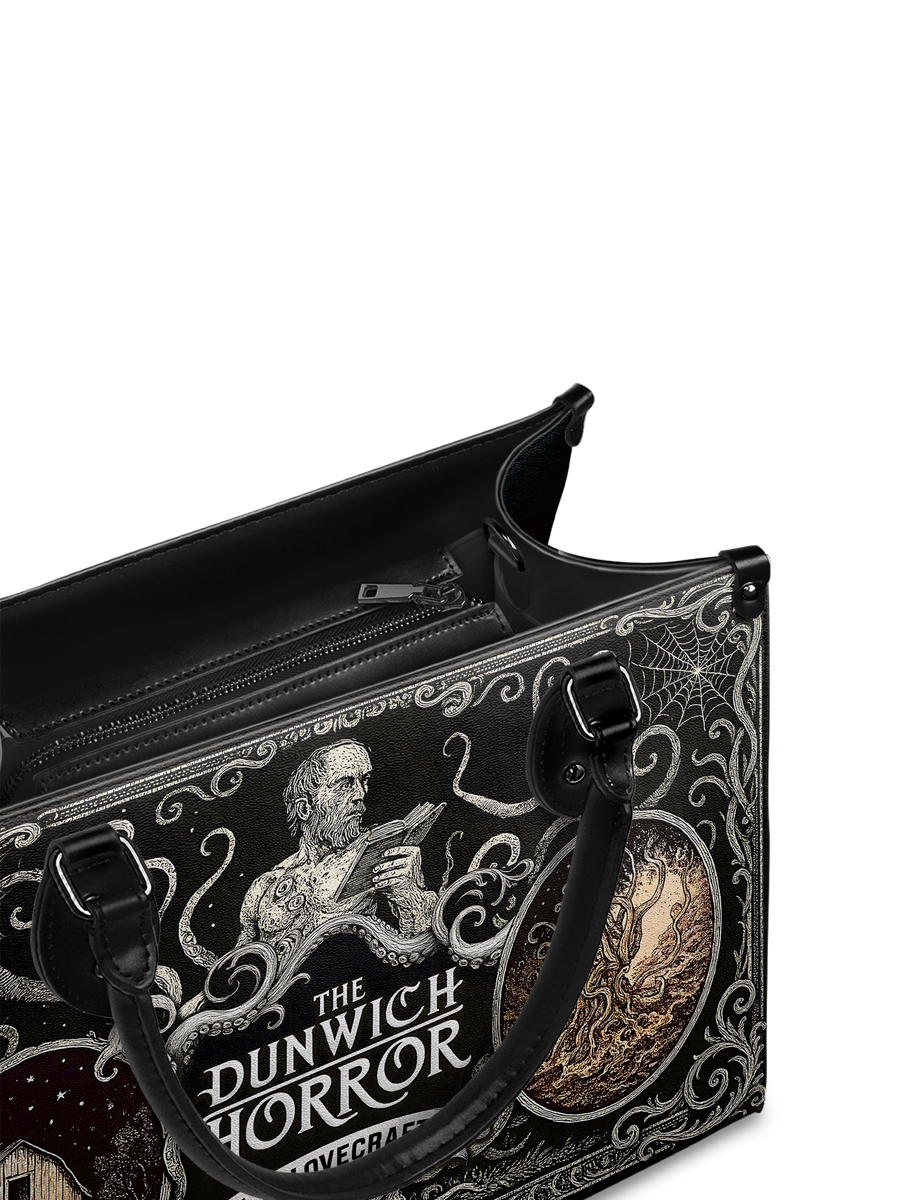 "The Dunwich Horror" - Black Interior - Leather Handbag
