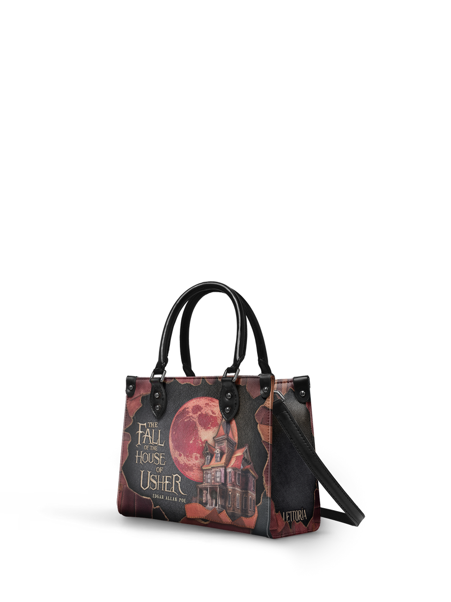 "The Fall Of The House Of Usher" - Black Interior - Small Leather Handbag