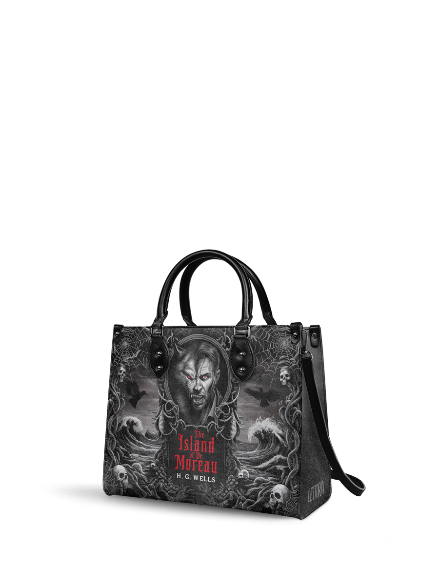 "The Island Of Dr Moreau" - Black Interior - Leather Handbag