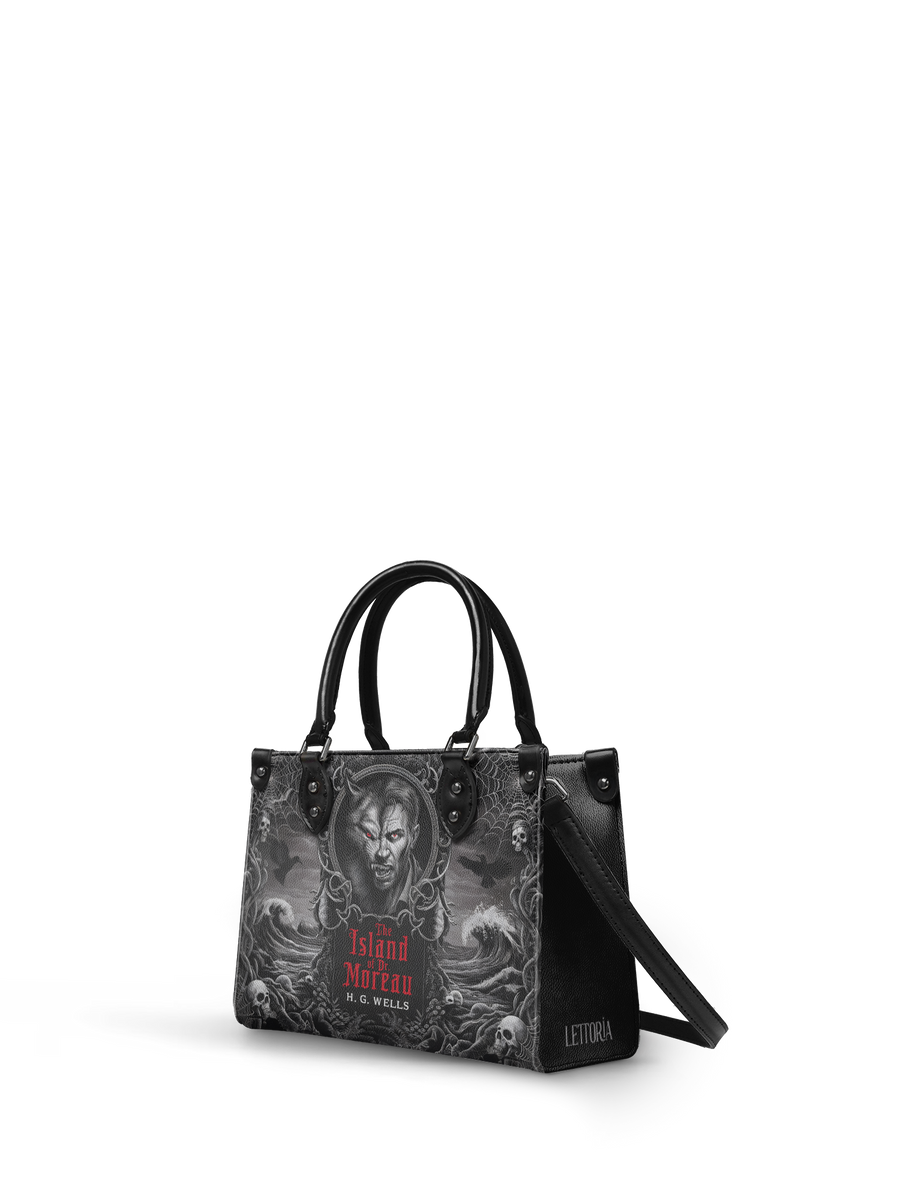 "The Island Of Dr Moreau" - Black Interior - Small Leather Handbag
