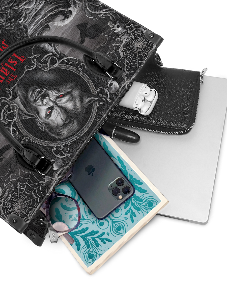 "The Island Of Dr Moreau" - Black Interior - Leather Handbag