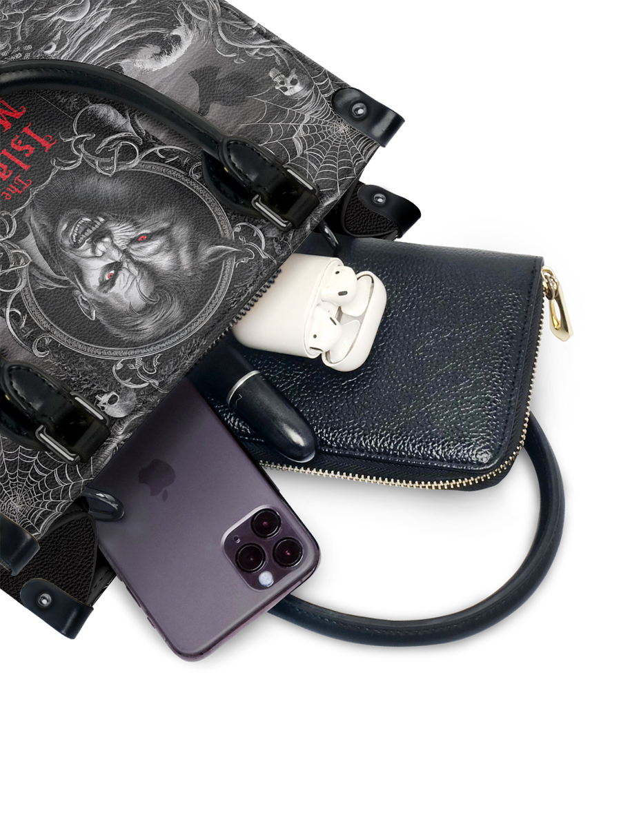"The Island Of Dr Moreau" - Black Interior - Small Leather Handbag