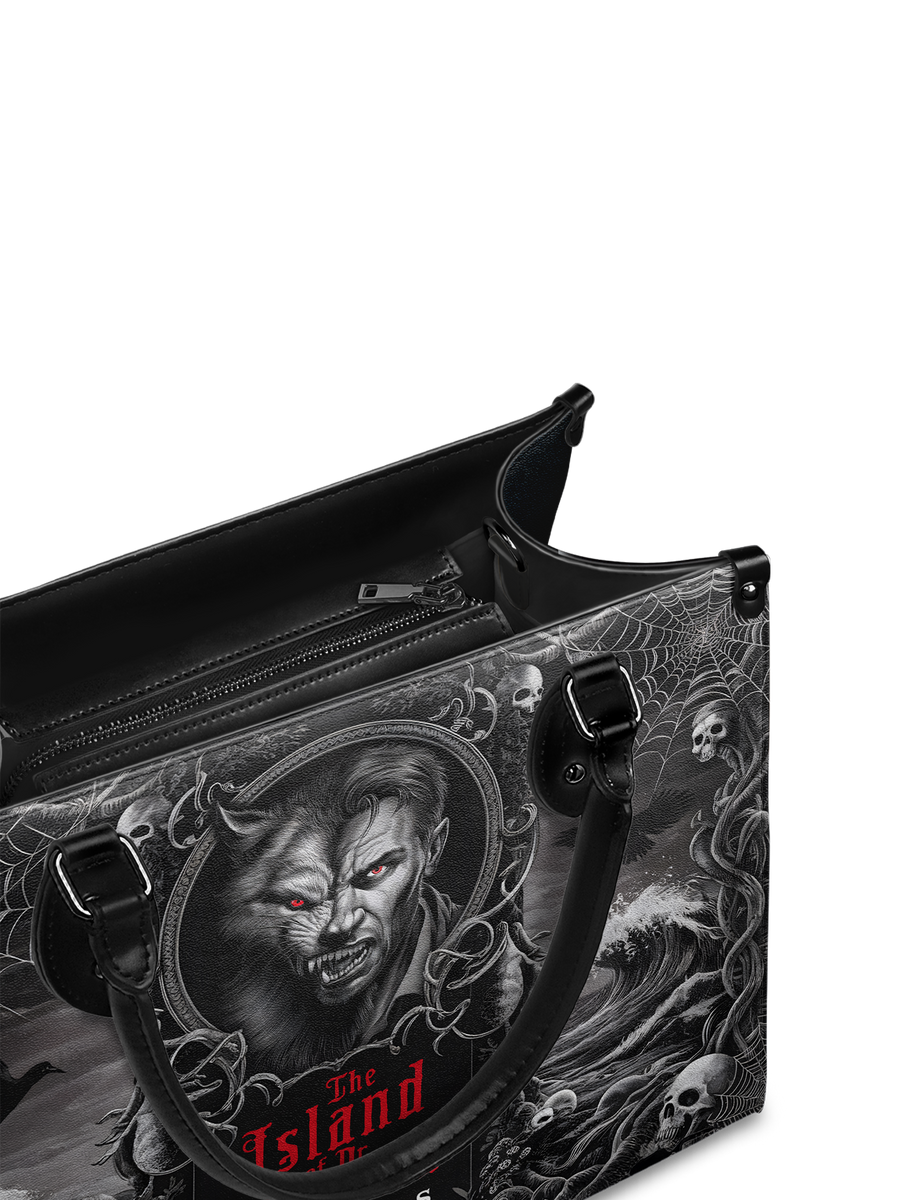 "The Island Of Dr Moreau" - Black Interior - Leather Handbag