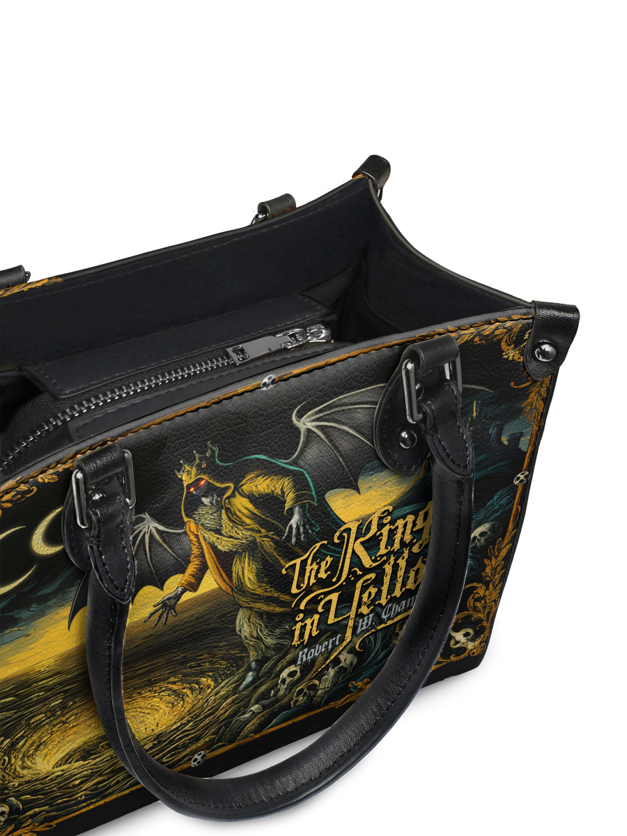 "The King In Yellow" - Black Interior - Small Leather Handbag