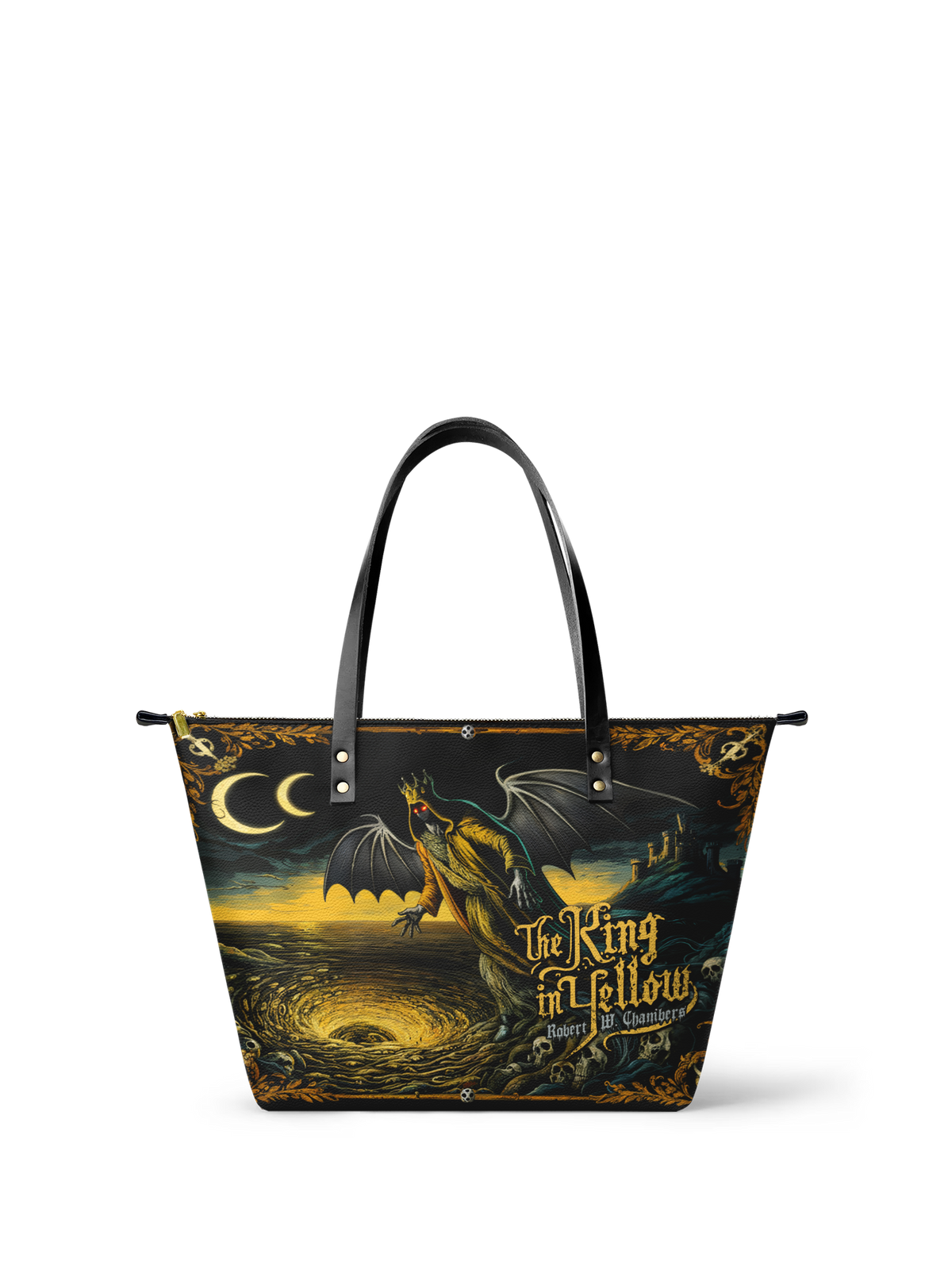 "The King In Yellow" Leather Tote Bag